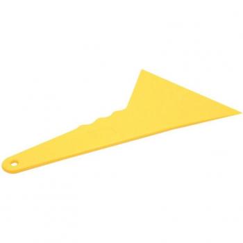 Grattoir jaune pour fenêtres de voiture