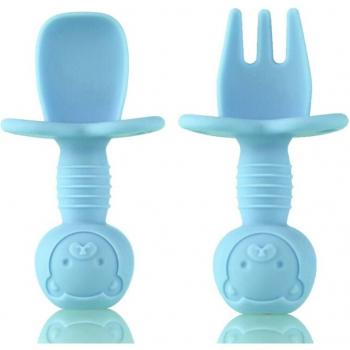 Newborn Silicone Fork and Spoon Set