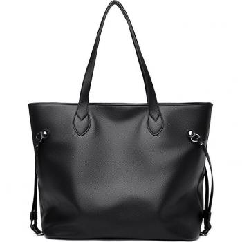 Bolso de mano grande para mujer, cuero, estilo coreano, bolsa A4 informal