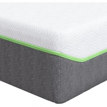 Tissu Jacquard Matelas Vidaxl Blanc et Gris, 80x200 cm