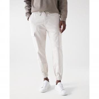 Pantalón cargo slim beige de Salsa Jeans para hombre