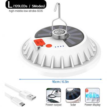 Zonne-energie Campinglamp met Afstandsbediening