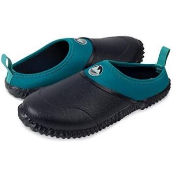 Garden Pro Appleby Clog – Women’s, Backless, Navy & Teal, Neoprene + Memory Foam