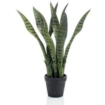 Sansevieria Artificielle Émeraude 55 cm