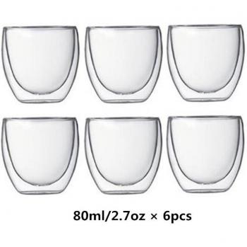 Verre à Thé Café Expresso – Isolation Double Mur 450 ml, Résistance Thermique