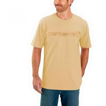 Carhartt EMEA Kernlogo Arbeits-T-Shirt Kurzarm Braun S für Männer