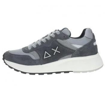 Gray High-Top Sneakers for Men by Sun68
