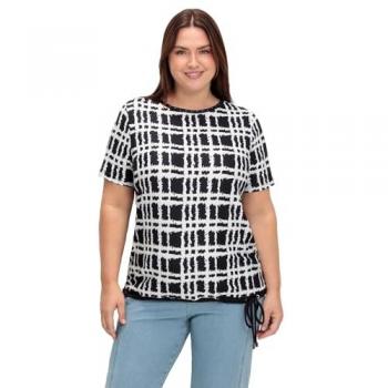 T-shirt Helline imprimé taille 50 écru-noir