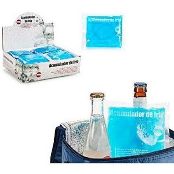 Bigbuy Home Acumulador de Frío, 200 g, 13 x 2 x 15 cm, Azul