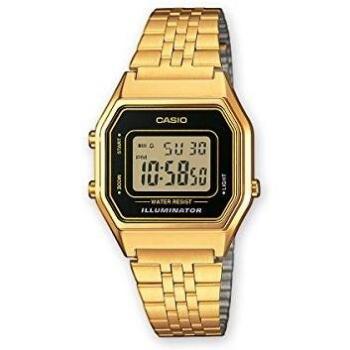 Casio 'Collection' Gold and LCD PVD Gold plated Quartz Chronograph Watch