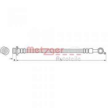 Metzger Bremsschlauch für Nissan Qashqai
