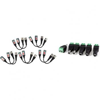Connecteurs BNC/CAT5 Balun Vidéo Passif – Pack 10 pièces