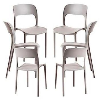 Grupo 6 piezas de sillas Inis, tono gris