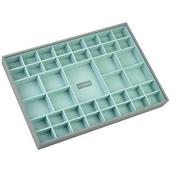 Joyero 41 Slots Stackers Súper Tamaño Gris/Verde