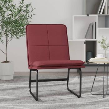 Sedia Lounge Similpelle 54x75x76 cm Rosso Vino