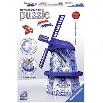 Puzle 3D Ravensburger, Molino Holandés