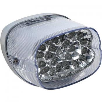 Feu arrière LED fumé et clair rouge pour Harley Sportster XL FLHR FLHRCI FXD Dyna Road King Glides