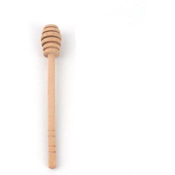 6pcs Wooden Honey Dippers with Long Handle for Tea and Coffee, Round Head, 16cm/10.5cm/8cm