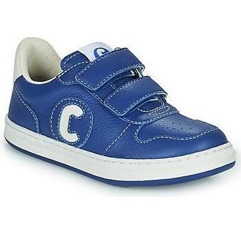 Zapatillas de niño Camper en piel azul con doble cierre