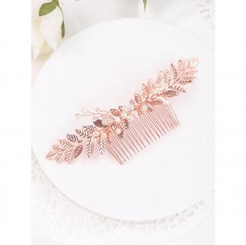 Gilded Rose Gold Hair Jewelry for Brides
