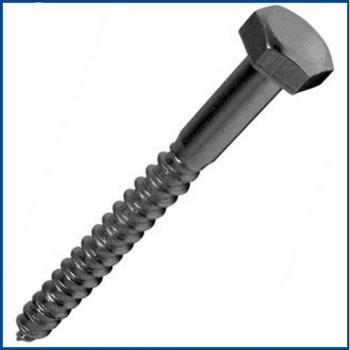 Coach Screw Zinc Plated M10x100 Bag of 10