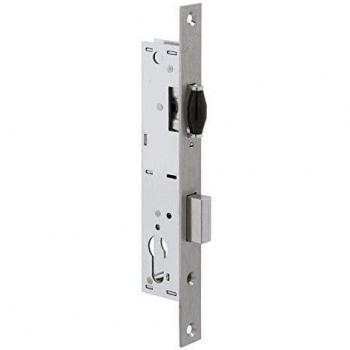 METALUX Serrure à larder 1 point pêne dormant et rouleau à cylindre européen axe 24,5 mm