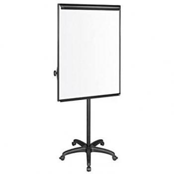 Pizarra Blanca Lacada Magnética Móvil con Ruedas 70x103 Q-Connect