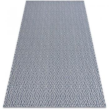 Tapis Diamants Casa Eco 22084 Bleu Foncé / Crème