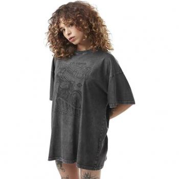 T-shirt femme Vondutch Moto Coton oversize noir