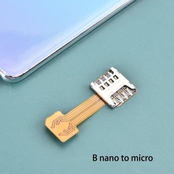 Hybrid SIM Card Adapter with Micro Extender