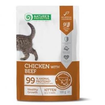 Détox Pâté Chaton Poulet et Bœuf 100g