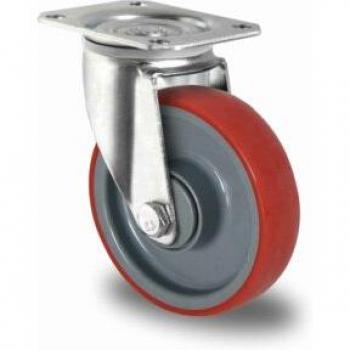 CASCOO Lenkrolle 125 mm mit PU-Reifen und Polyamidfelge, Serie N2U6