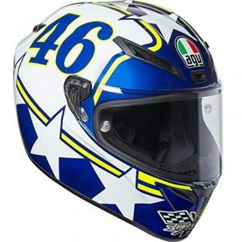 AGV Moto Casco Veloce S E2205 Top plk, Ranch Azul, tamaño S