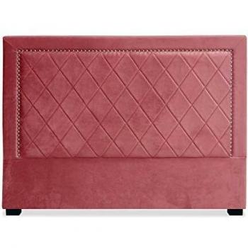 Tête de lit Rose Velours Meghan 160