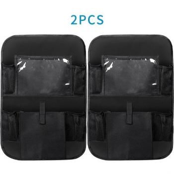 Organisateur de voyage pour banquette arrière – double poche, support tablette, résistant à l’eau