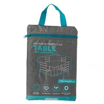 Protection PU210D : Housse de protection pour table de jardin rectangulaire