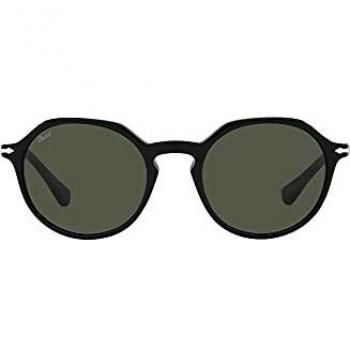 Persol PO3255S 95/31 | Occhiali da Sole Graduati o Non Graduati | Prova Online | Unisex | Plastica | Quadrati | Nero | Adrialenti
