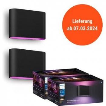 Philips Hue White & Color Ambiance Dymera smarte Wandleuchte + Bridge