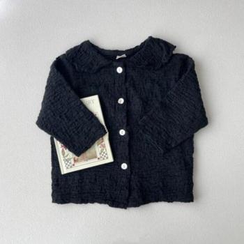 Petal Collar Baby Knit Shirt for Girls
