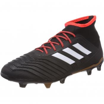 Adidas Predator 18.2 FG, Scarpe da Calcio Uomo, Nero (Cblack/Ftwwht/Solred), 45 1/3 EU