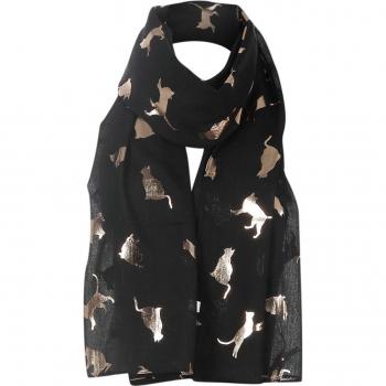 Foulard en Soie Style Chat