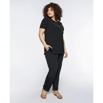 Pantalón Holgado Fiorella Rubino para Mujer con Cintura Elástica