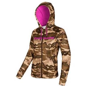 Trangoworld Damen Liena-P Pyro‑Weste, Khaki/Fluorkoralle, XS