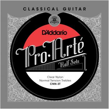 D'Addario CNN-3T Pro-Arte Clear Nylon Classical Guitar Half Se...