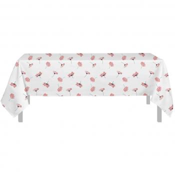 Soleil d'Ocre Nappe Anti-tâches 140x240 cm PETALE Rose