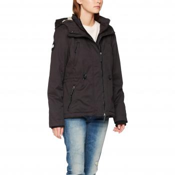 Superdry Damen Sportjacke G50030LPF2, Schwarz, (Herstellergröße: L)