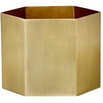 Metall-Glanz Hexagon-Blumenbehälter – Ferm Living