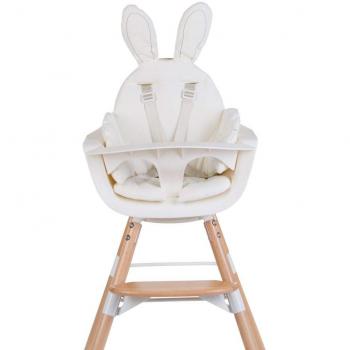 Coussin de chaise haute Lapin Jersey Blanc