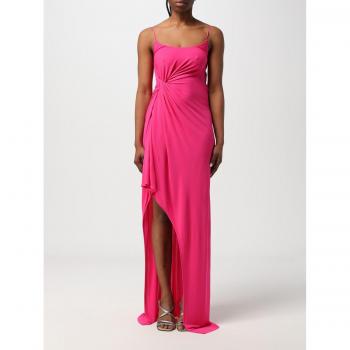 Sleek Fuchsia Draped Maxi – Women's S