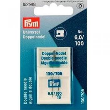 Prym Universal Twin Needle 130/705 100/6.0mm